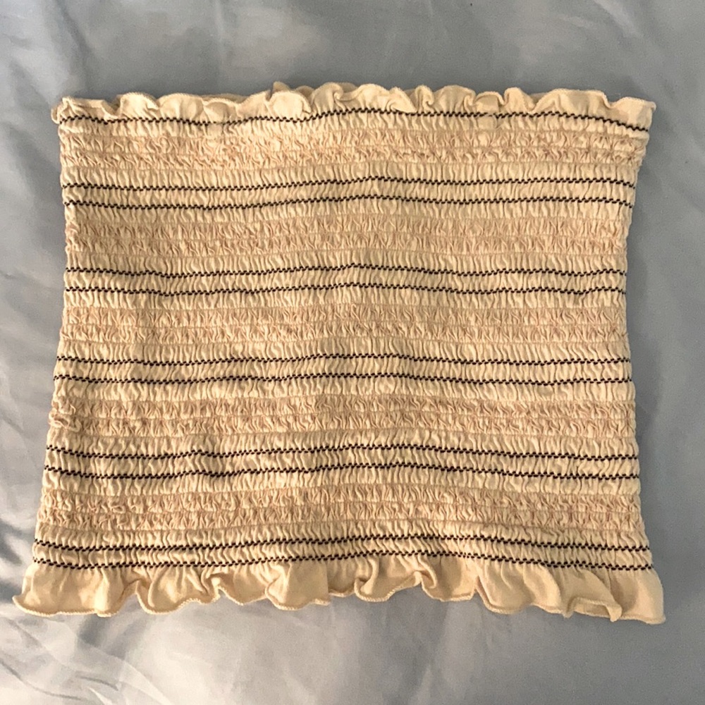 American Eagle ruffled tube top